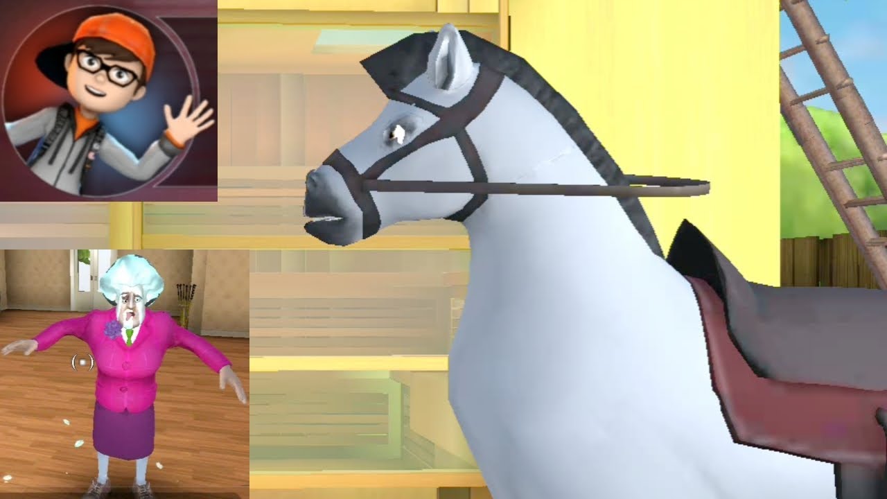 Scary Teacher 3D Version 5.11 | Nick And Cake-Faced Miss T In Hold Your Horses Prank