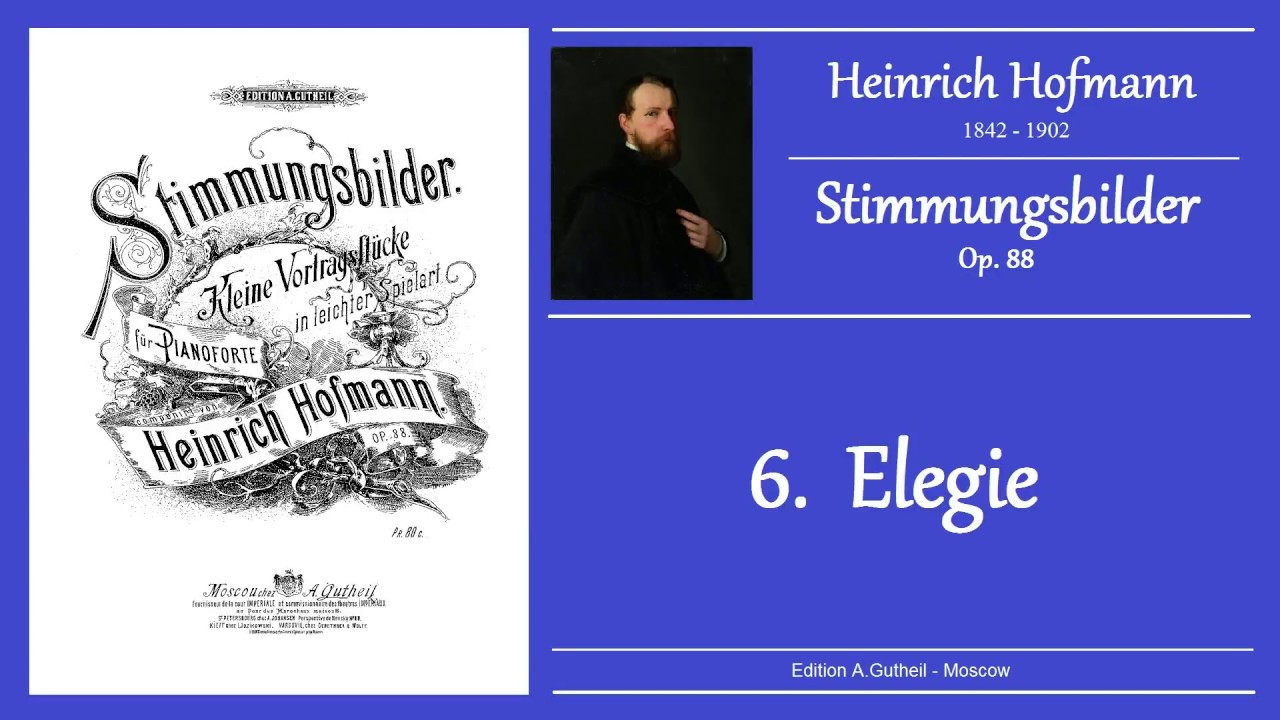 HOFMANN - op.88 no.6 - Elegie
