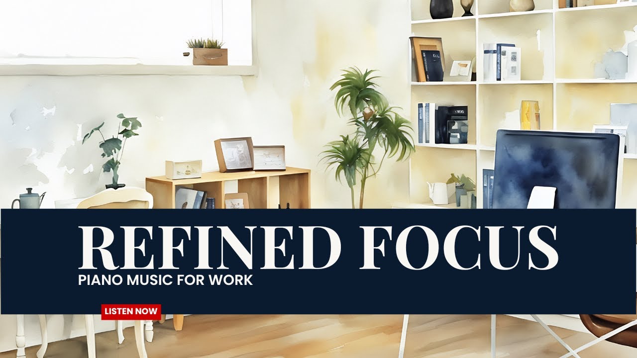 Refined Focus– Piano Music for Work | 60 Minutes