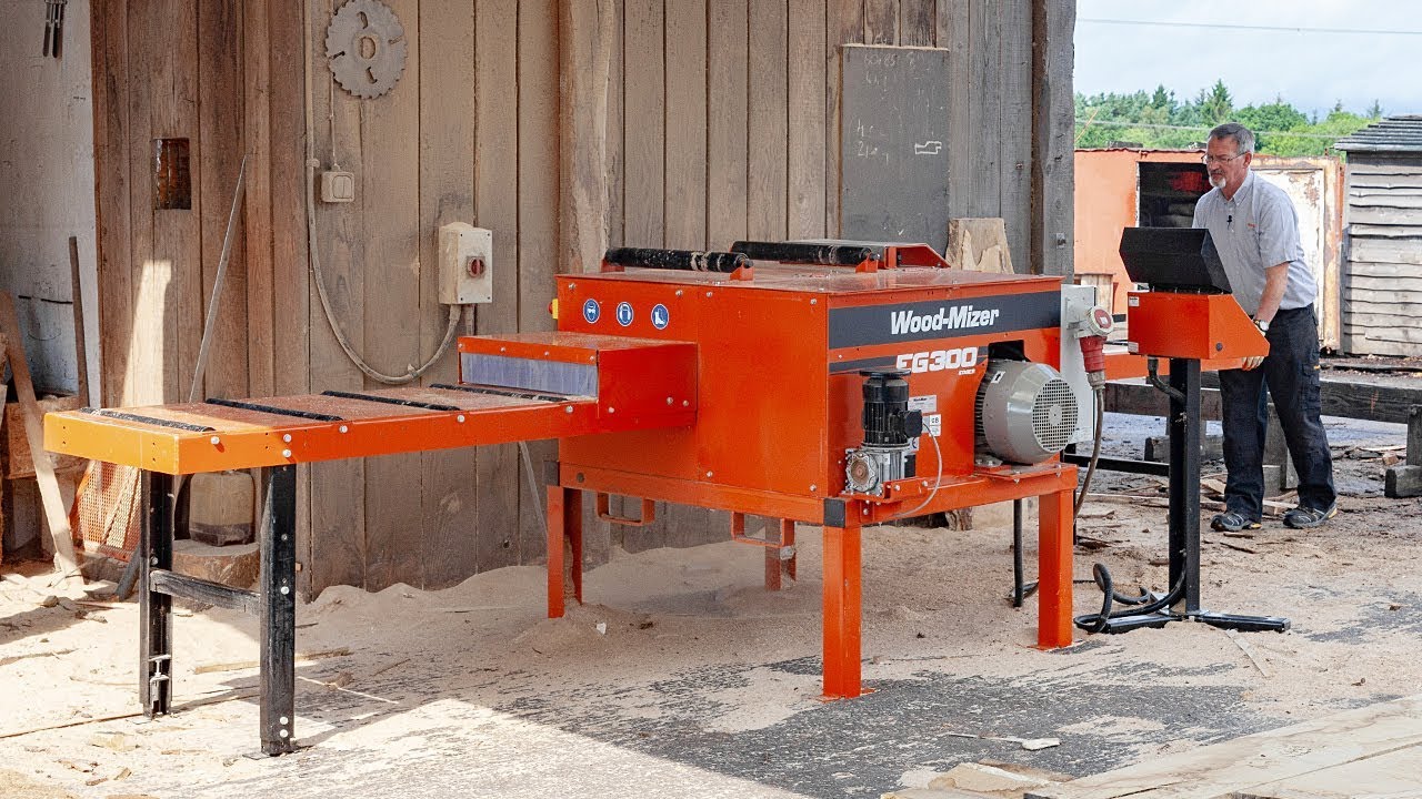 Двухлезвийный кромкообрезной станок EG300: обзор | Wood-Mizer