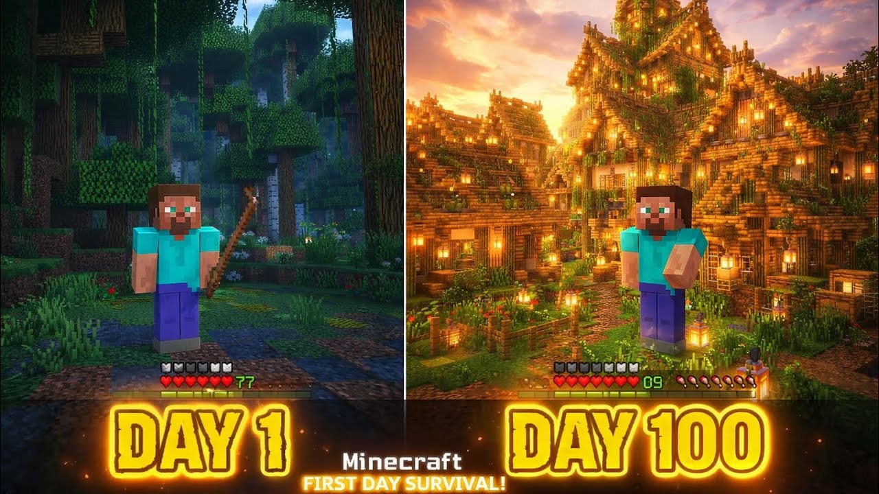 Chhote Island Ko Bamboo Village Bana Diya 😱 | Minecraft Survival”