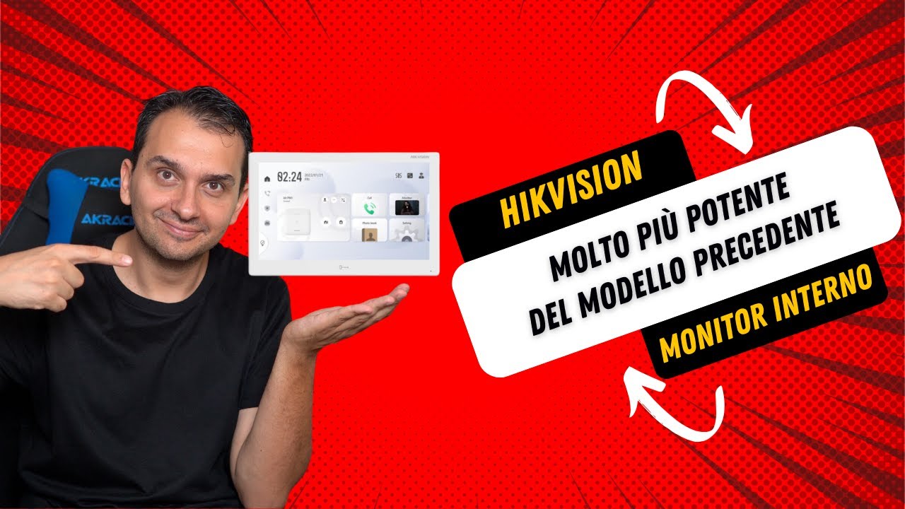 Monitor Hikvision 10 pollici hardware B - Molto più veloce e prestante - DS-KH9510-WTE1(B)