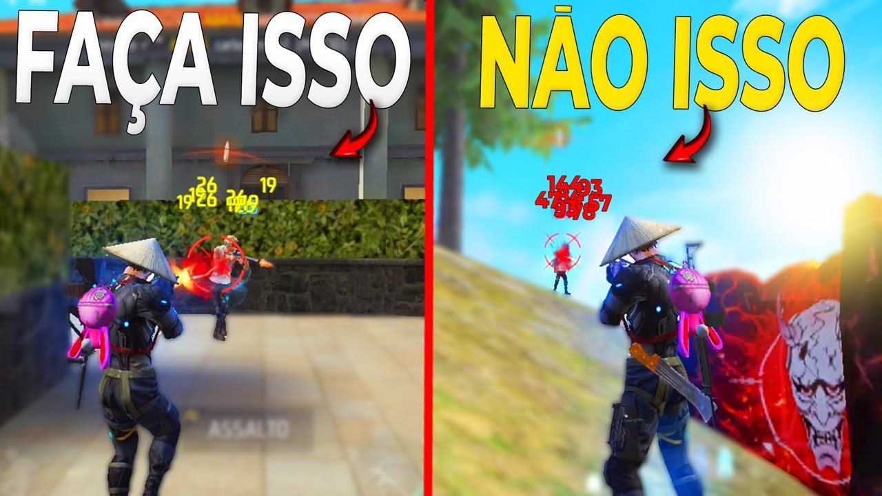 Como MELHORAR o RUSH no FREE FIRE MOBILE (nunca faça isso se quiser rushar bem)
