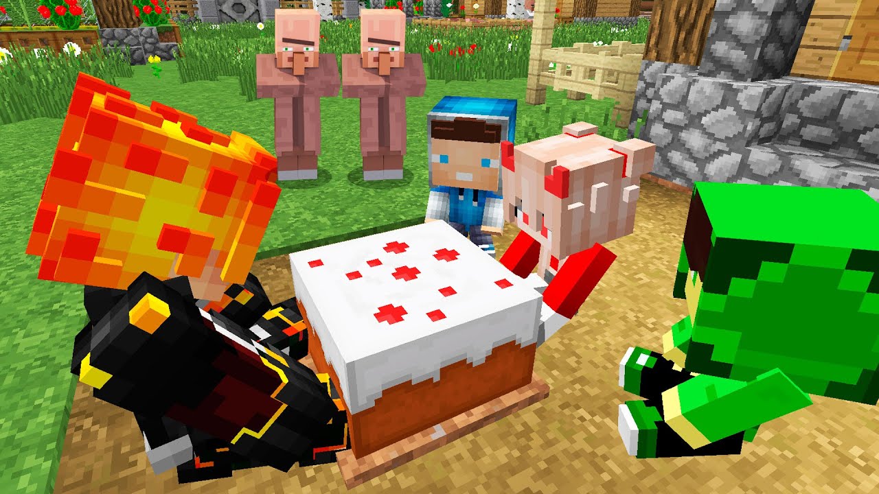 Я ПРИГЛАСИЛ ДЕТЕЙ НА ЧАЙ С ТОРТОМ В МАЙНКРАФТ ! Алексбой Minecraft