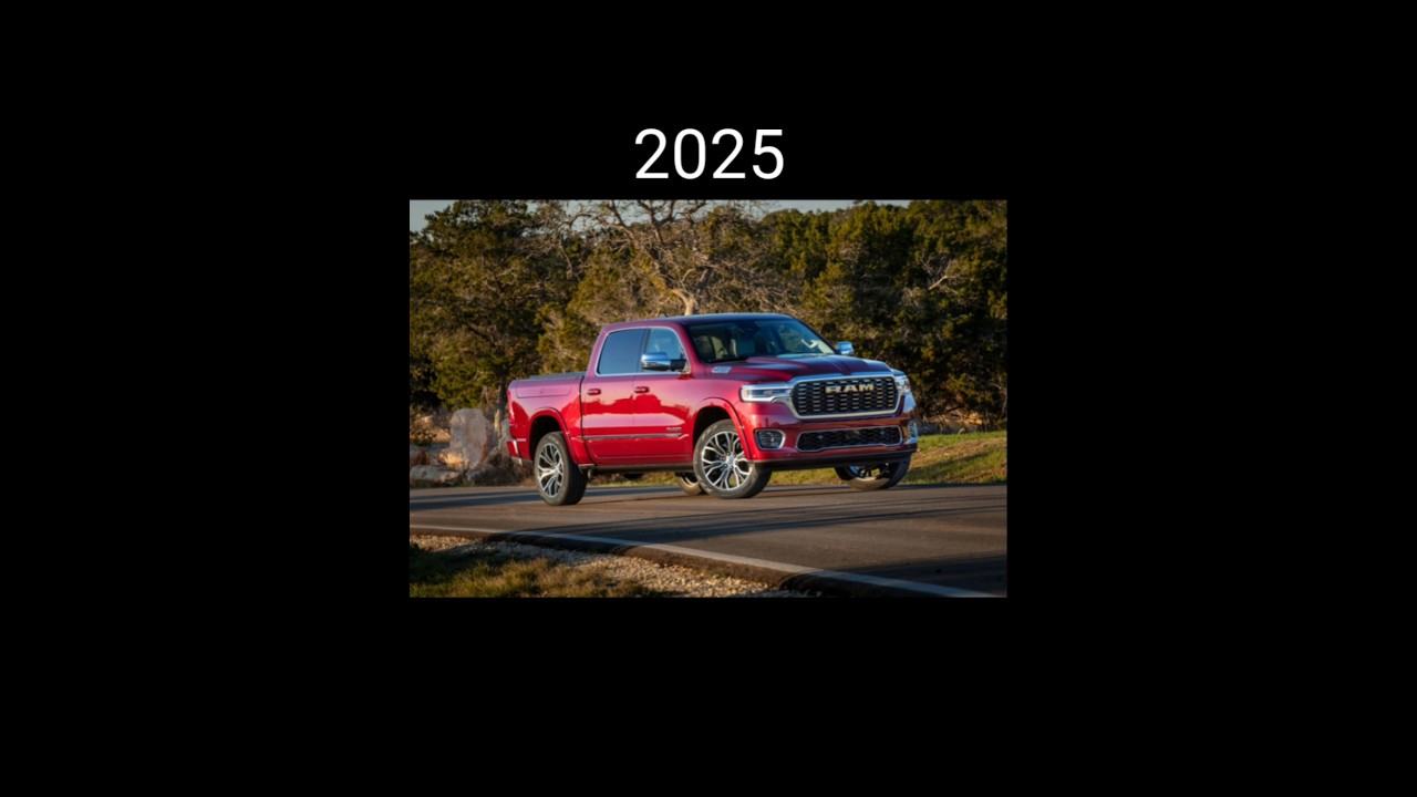 Evolution of dodge ram from 1990 to 2025 