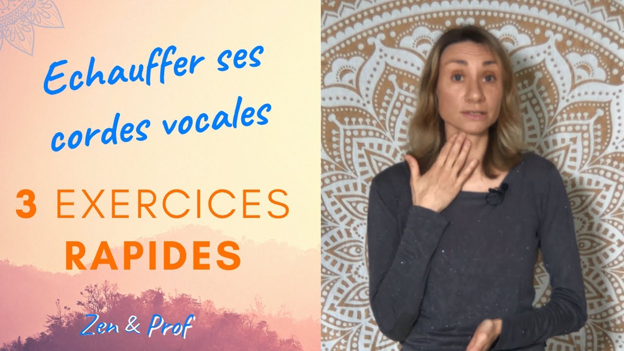 3 exercices rapides pour protéger vos cordes vocales !!!
