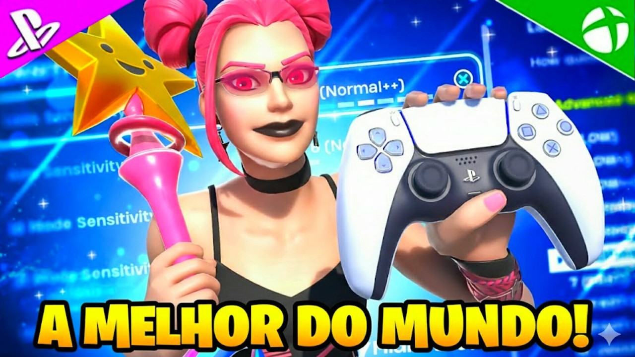 🔥A MELHOR SENSI DO MUNDO PARA CONTROLES no FORTNITE! MELHOR CONFIGURAÇÃO! (PS4/XBOX/PS5/SWITCH/PC!)