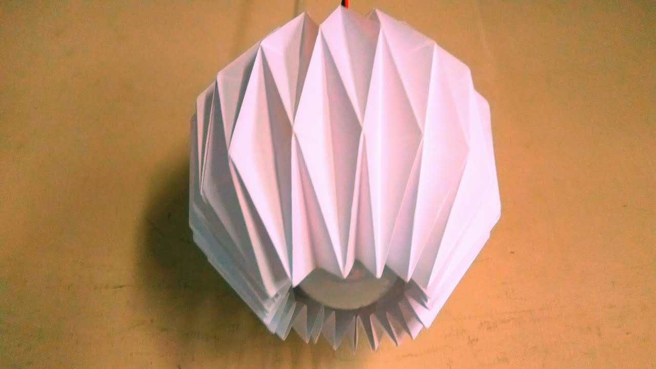 Making it easy Diy Paper Lamp shade  at home