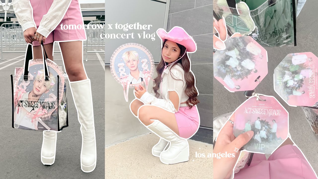 CONCERT VLOG 📢 txt in LA, what’s in my concert bag, soundcheck vip experience, etc.