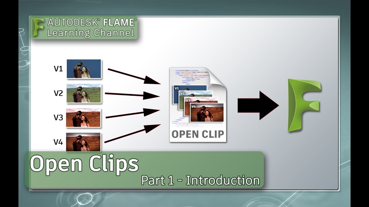 Открыть клип — Часть 1 — Введение — Обновление Flame 2018.2