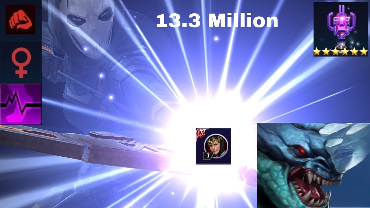 Loki 5th Skill 13.33 Million (Mighty Rage) | Combat Female ABX Paralysis - Marvel Future Fight