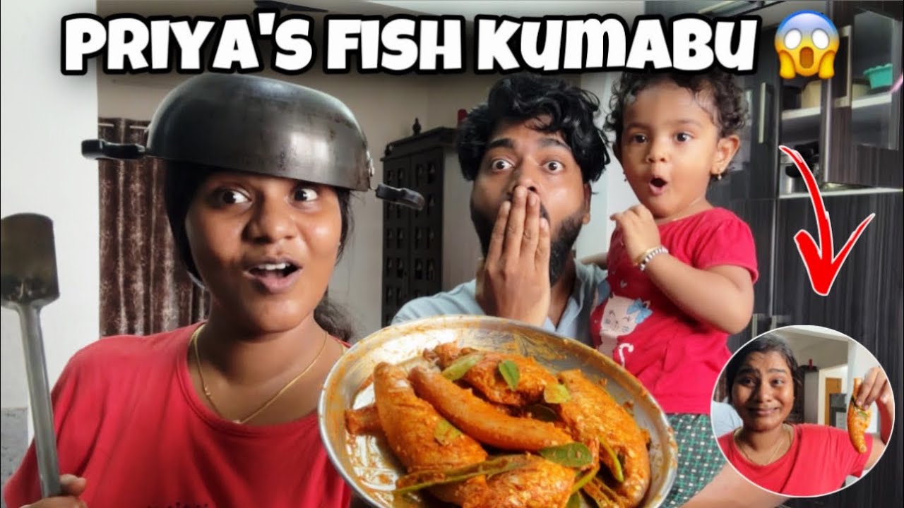 Priya Cooking For the first Time 🤮 | Meen Kulambu 😱 | Allu Loves Priya