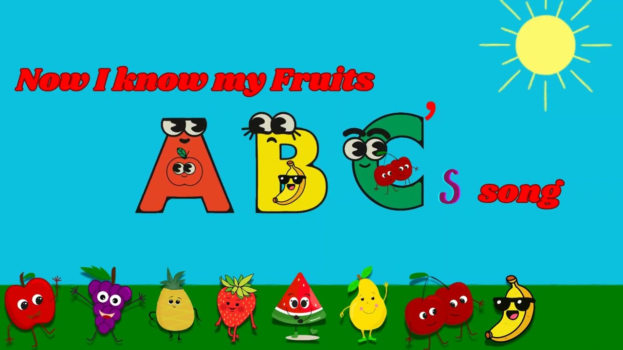 Alphabet fruits song 🎵/ Now I know my ABCs for kids #abcs 