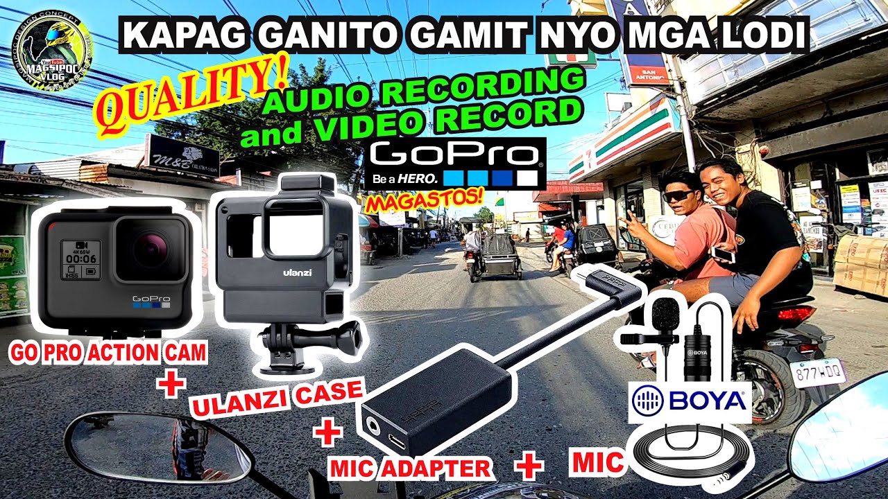 Go Pro Hero 6 Black Test Audio Recording Using Boya Mic with Mic Adapter