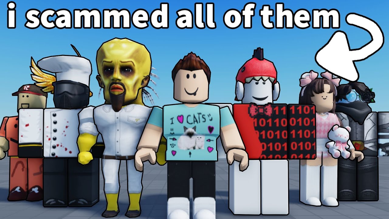 I Just Scammed Every Roblox Youtuber...