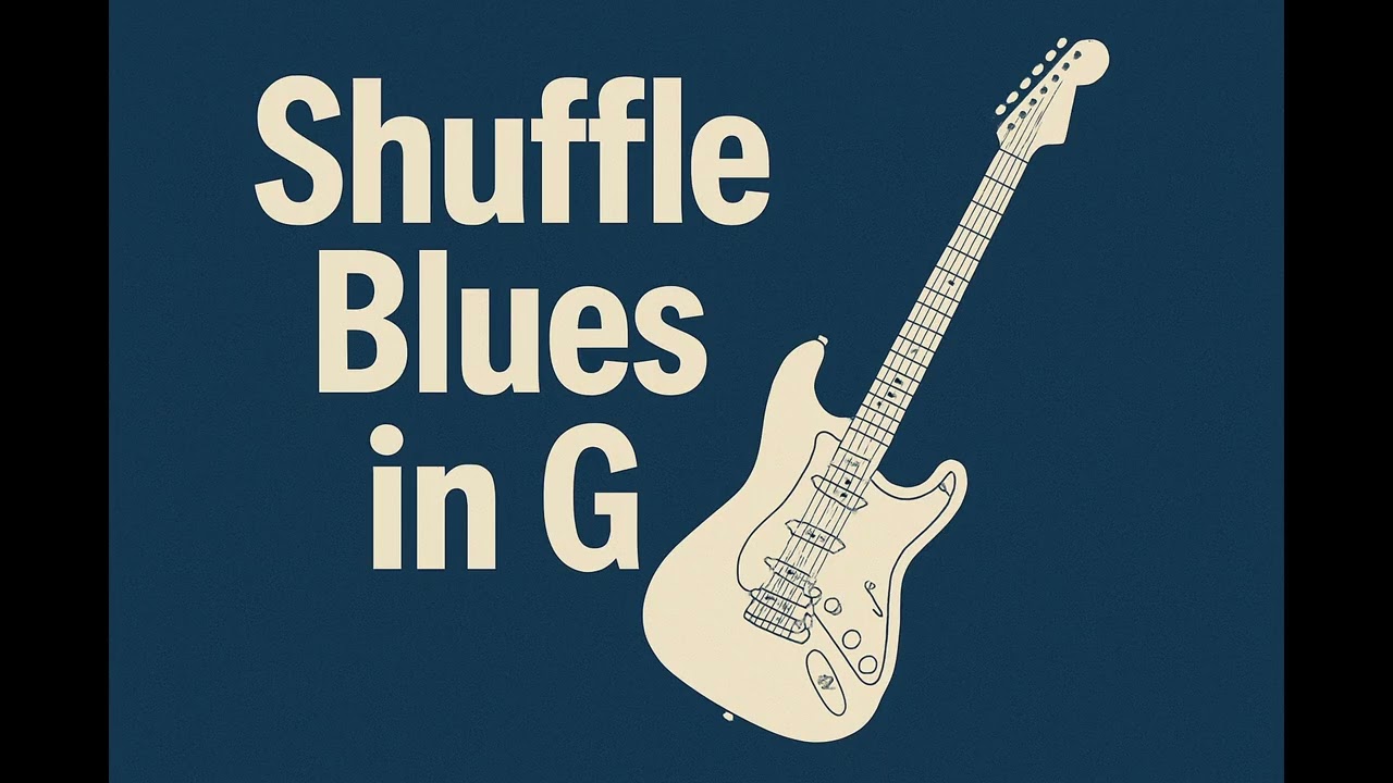 Shuffle Blues in G (No guitar) Real instruments Backing Track