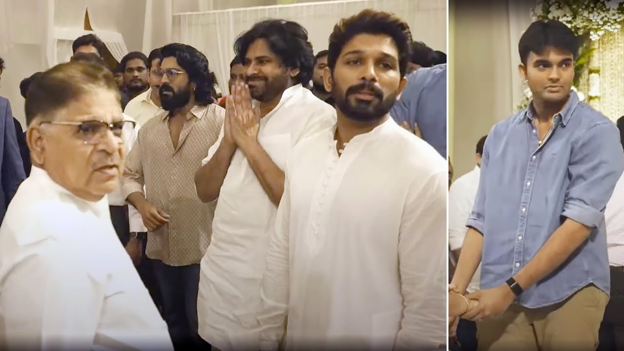 Pawan Kalyan and Ram Charan Visuals at Allu Kanakaratnam Garu Pedda Karma | Allu Arjuna | Akira