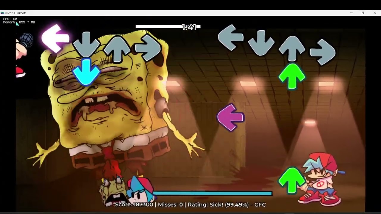 FNF Nico's Funkbots Canned/Unfinished Build: Spunged (Vs Spongebob)