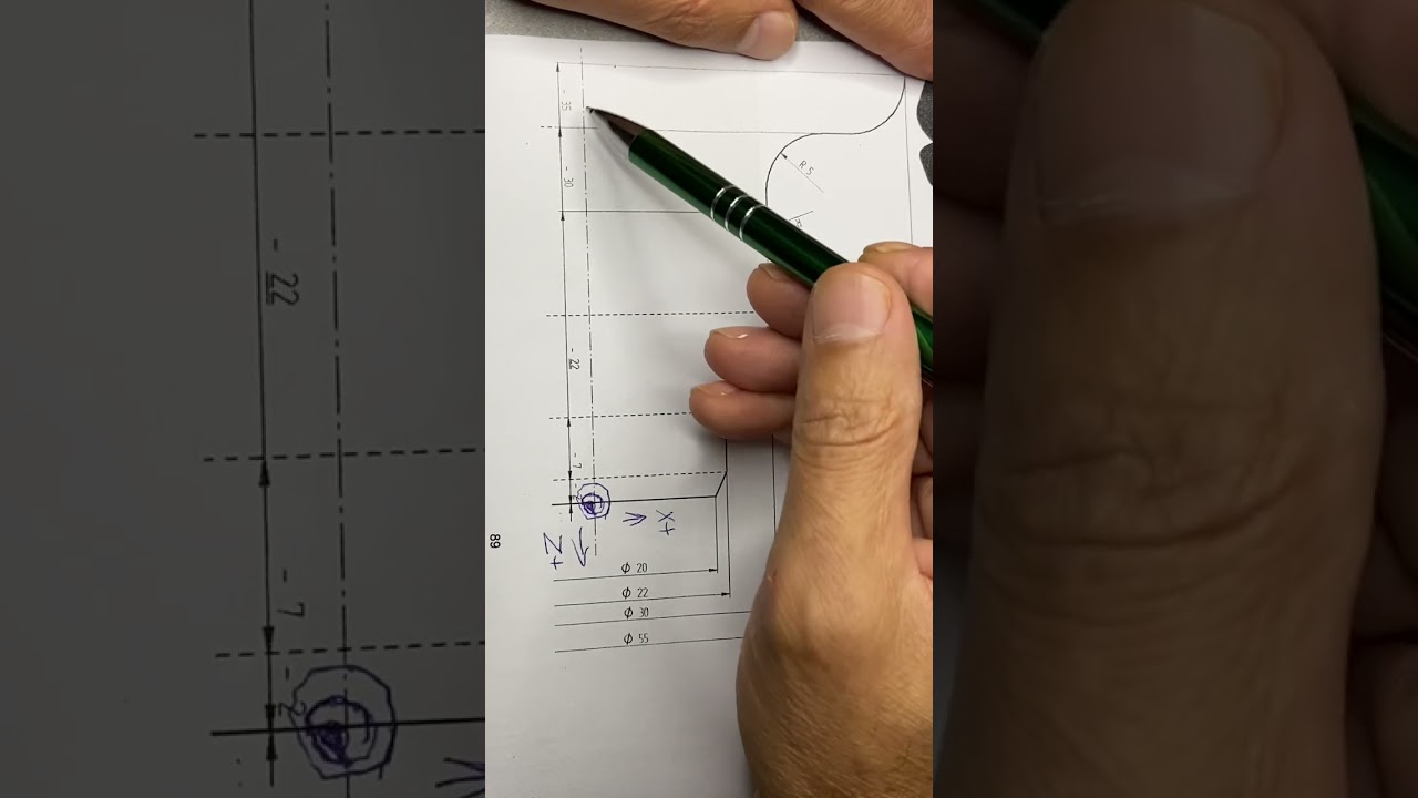 Berechnung,Geometrie,Mathematik,CNC,Drehen, Punkte am Werkst&uuml;ck Ma&szlig;angaben,CNC Programmieren,Trigono
