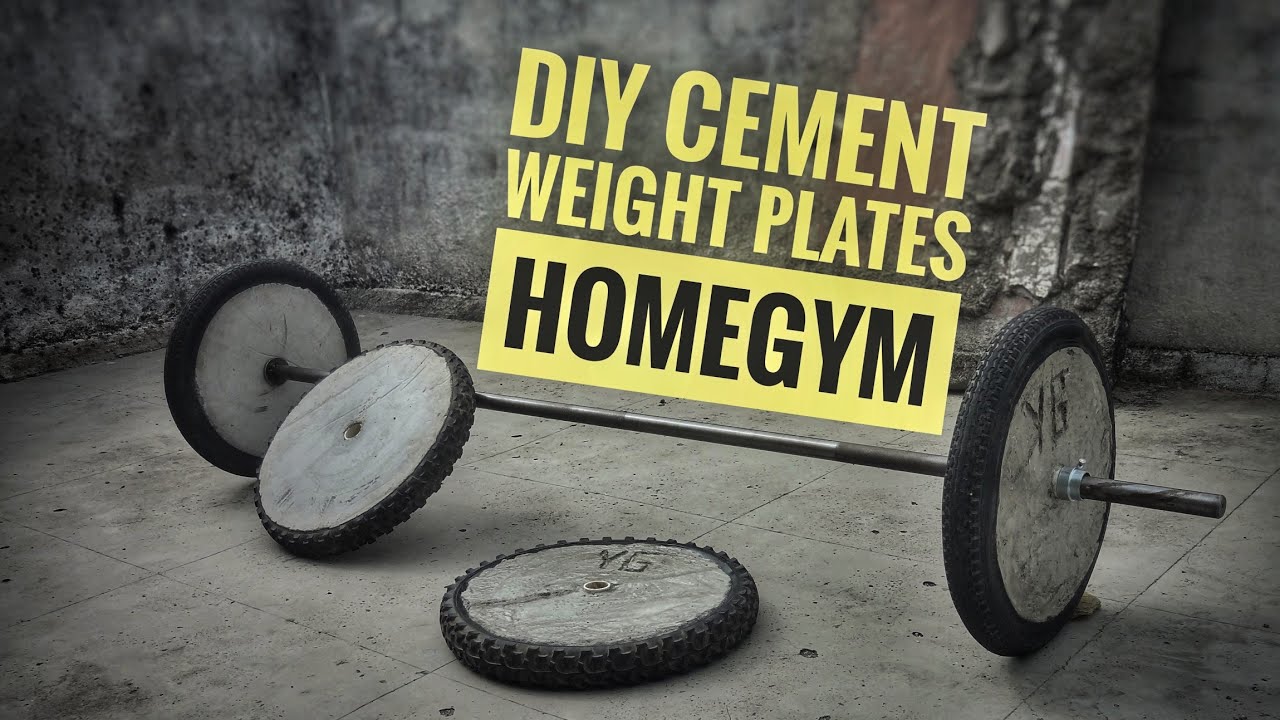 How to make Cement Weight Plates at Home| HOME GYM DIY plates