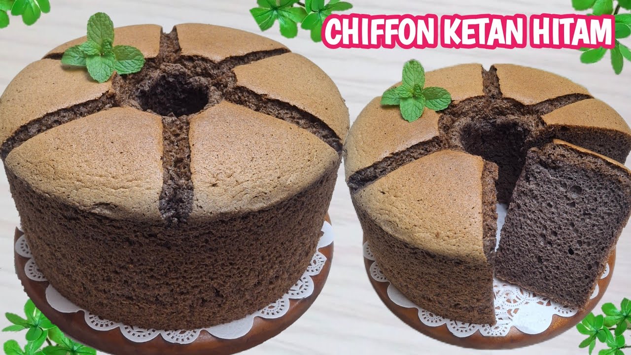 Selembut Kapas Chiffon Cake Tepung Ketan Hitam Lembut Banget 