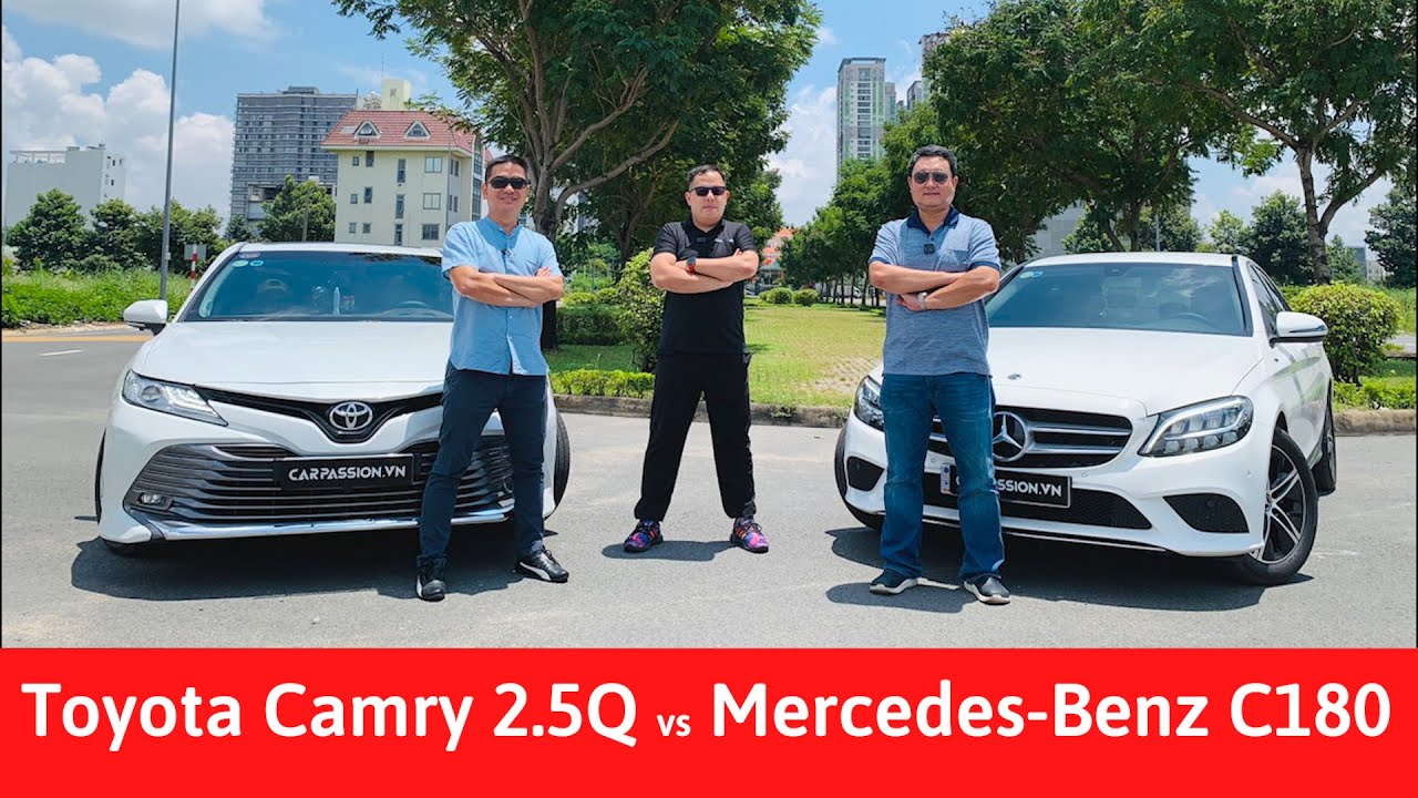 Mercedes Benz C180 giá 1.399 tỷ đấu với Toyota Camry 2.5Q giá 1.235 tỷ
