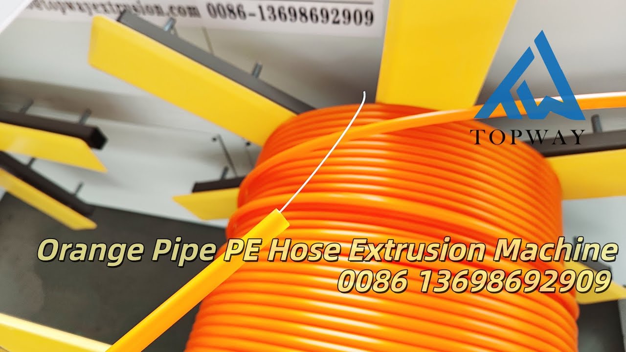 Orange Pipe PE PP Pipe Extrusion Machine PE Threading Wire Pipe Production Line