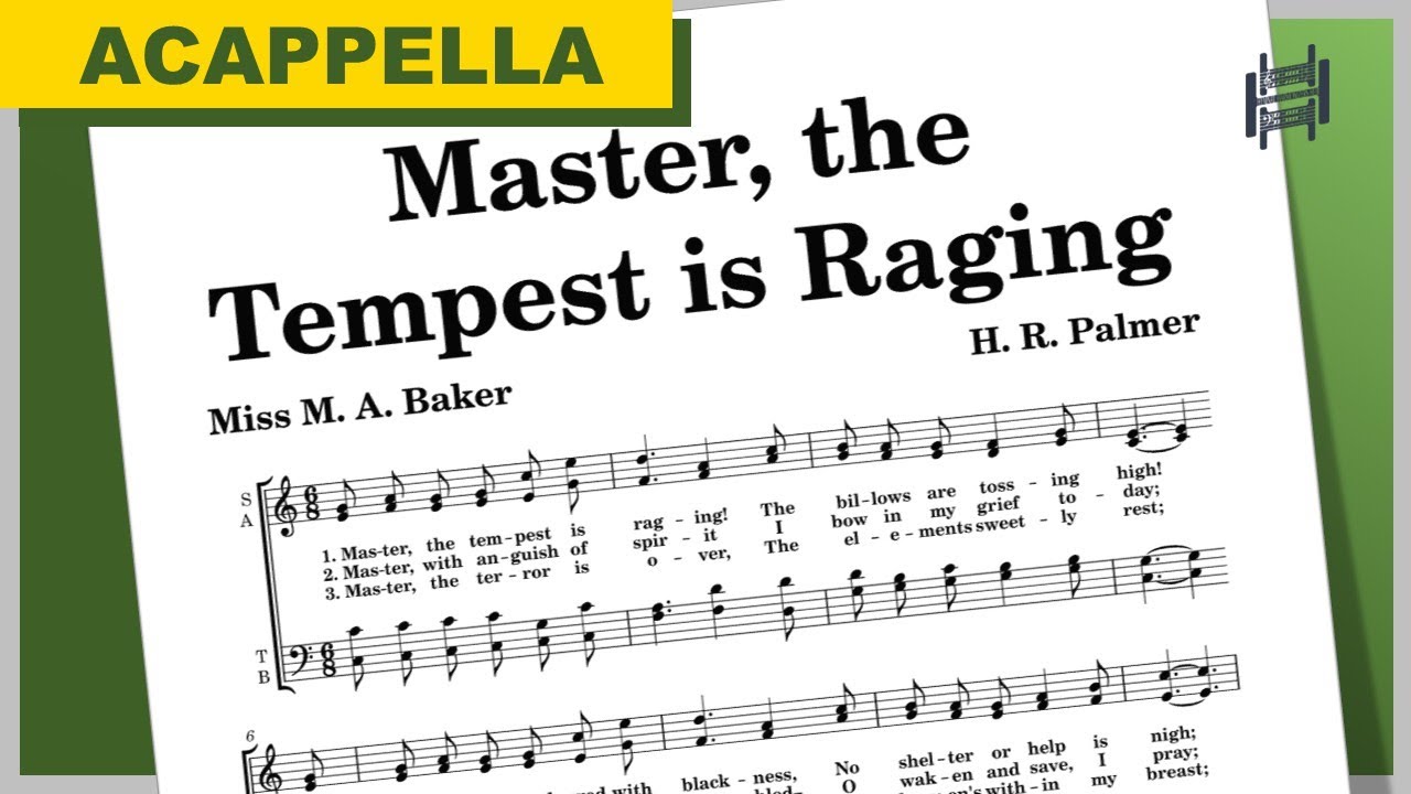 Master, the Tempest Is Raging | Acapella | C Major
