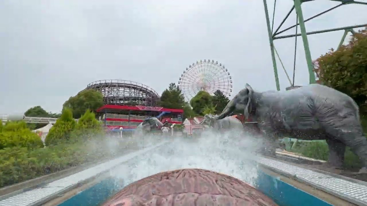【乗車目線】ひらかたパーク「絶叫の滝 バッシュ」