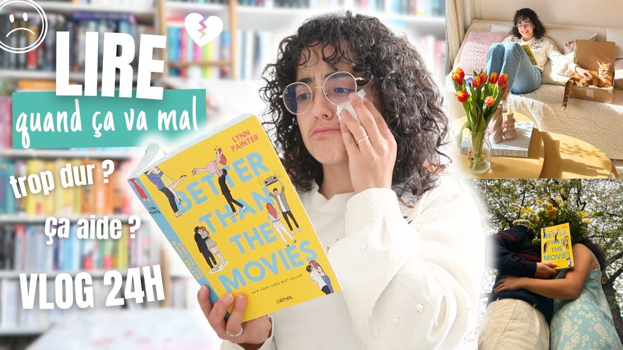 LIRE quand on va MAL 💔📖 daily vlog 24h