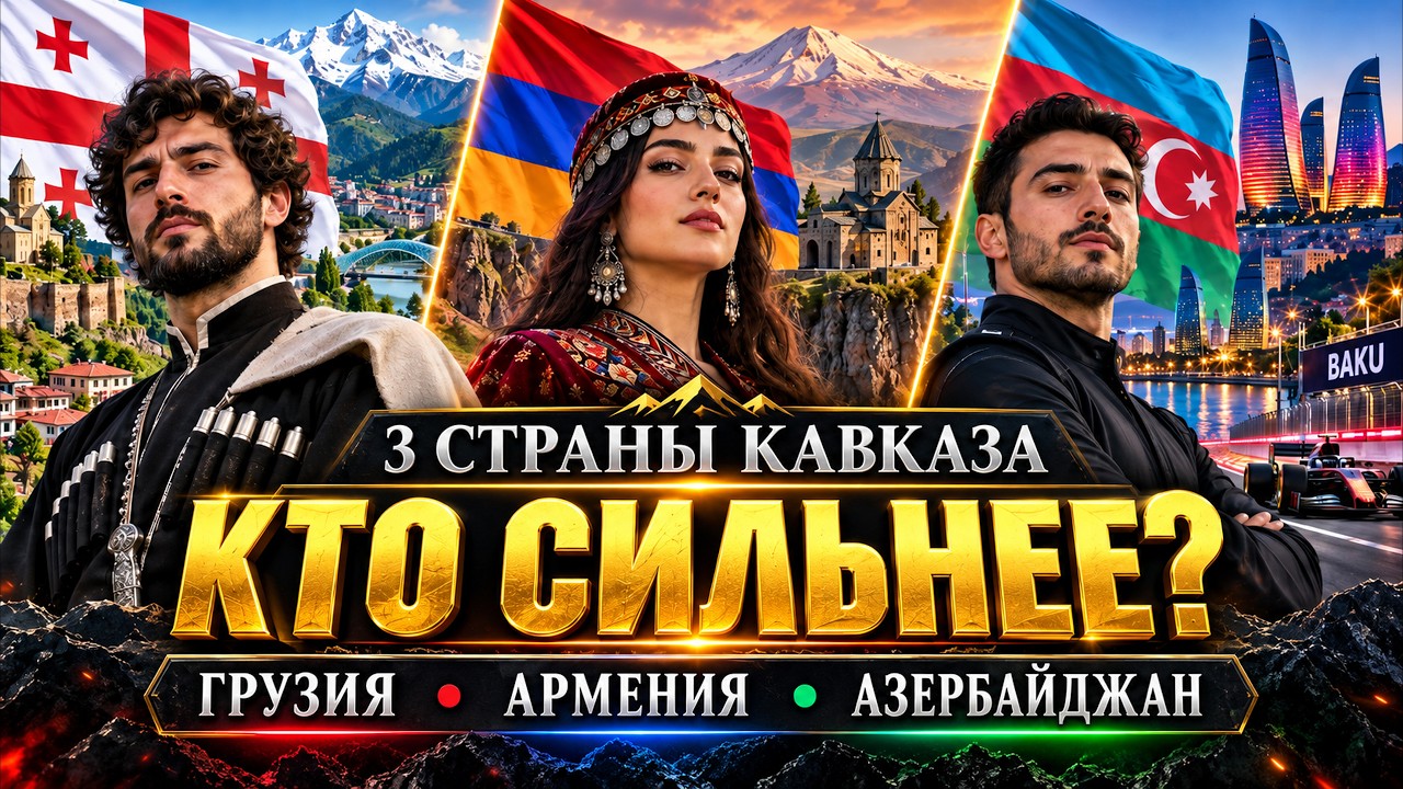 Грузия, Армения, Азербайджан: ВВП, спорт и рекорды