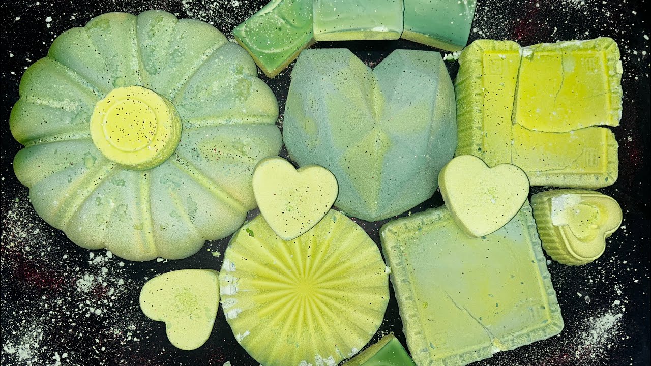 Glamorous green💚reform homemade gym chalk✨Super dusty and soft😍🤤Oddly satisfying ASMR video
