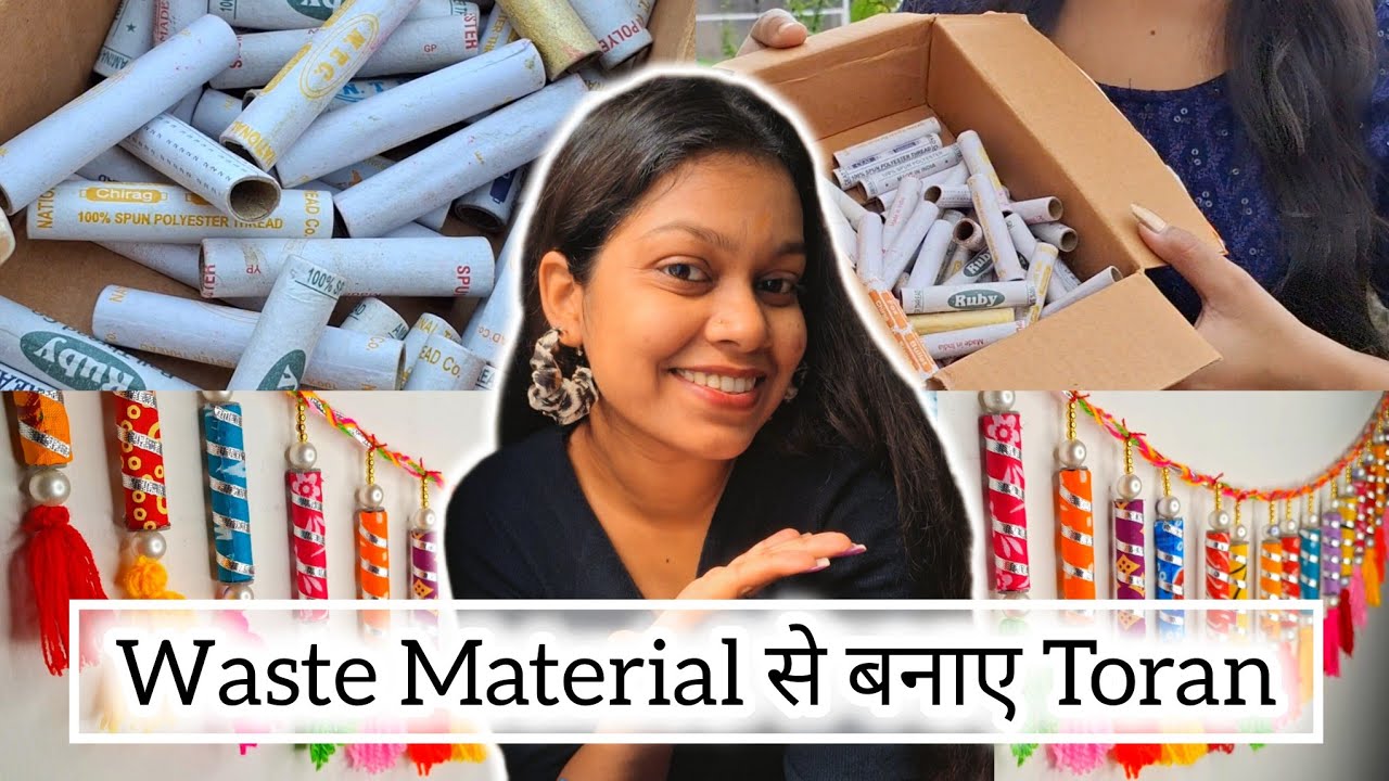 Beautiful Toran From Waste Materials | Diwali Decoration Ideas