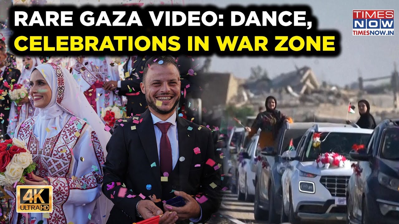 Inside War-Wrecked Gaza | Rare Celebration, Mass Wedding Video | Soul-Stirring Visuals | 4K | POV