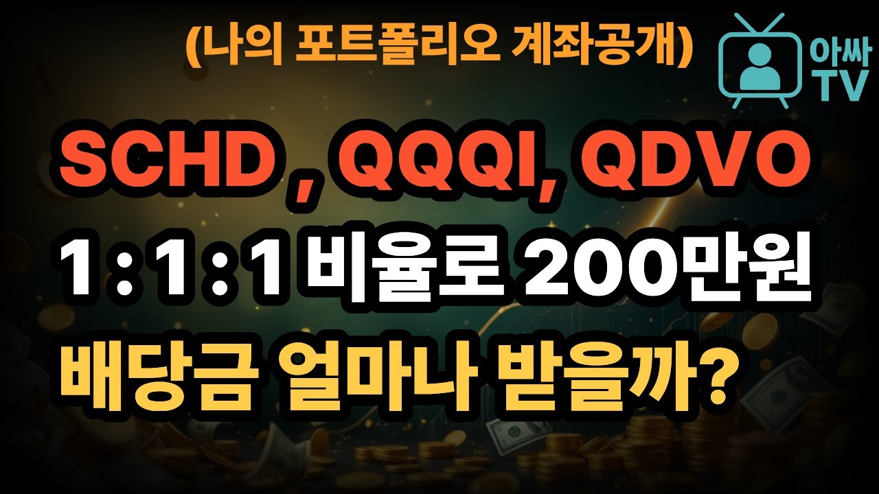 매일 적립식 투자하면 어떻게 될까? (SCHD, QQQI, QDVO)