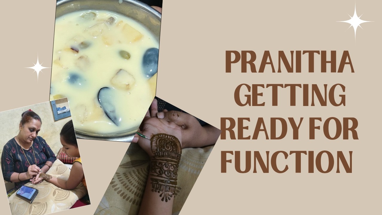 Pranitha getting ready for function 😁