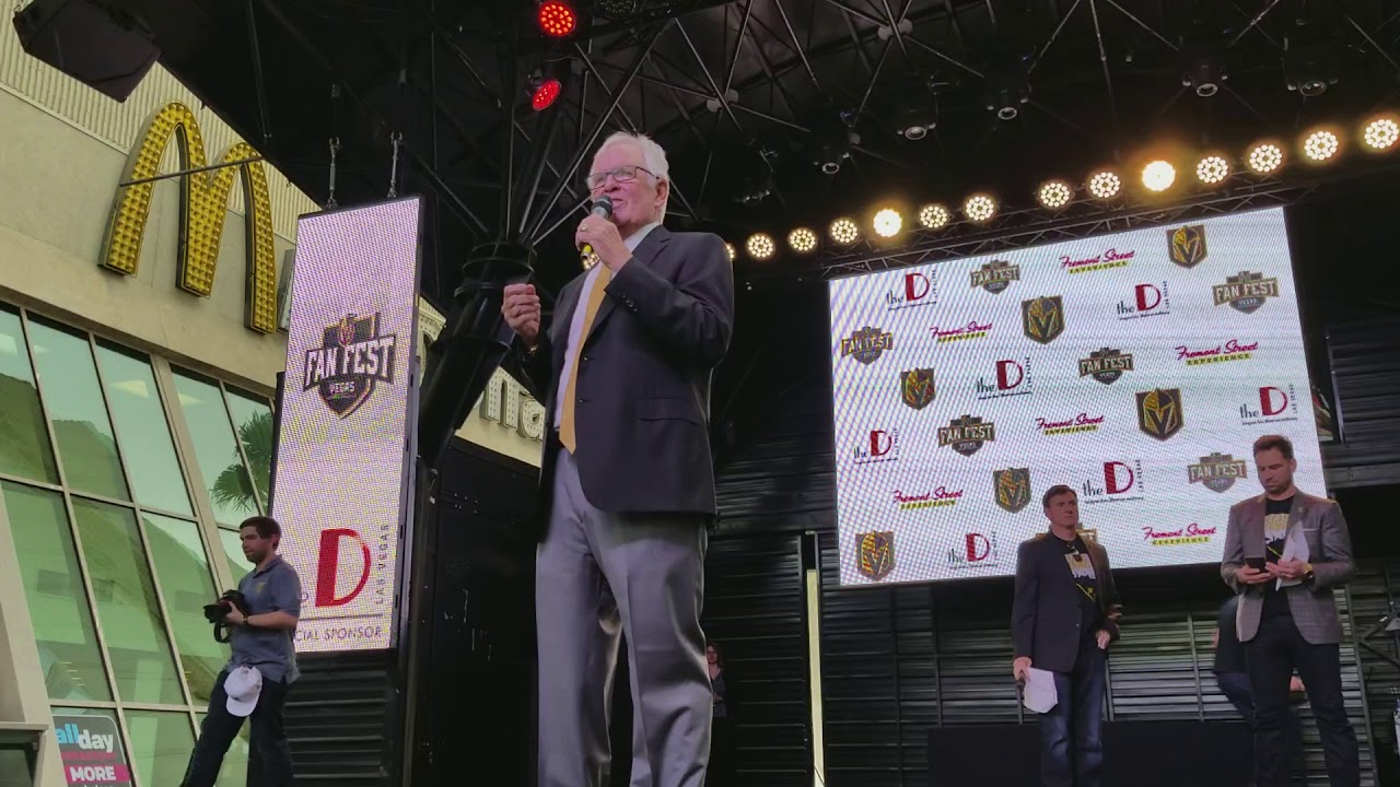 Team Owner Bill Foley Addressing The VegasBorn Crowd At Fan Fest