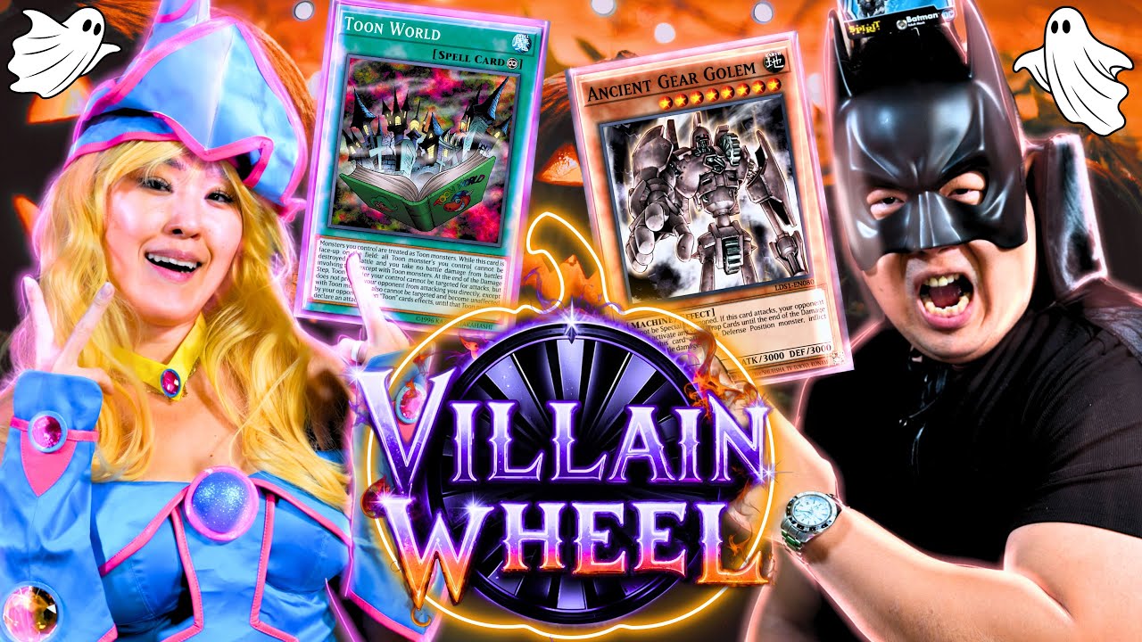 Jen finally dressed up as DARK MAGICIAN GIRL! Halloween Special | Villain Wheel EP4