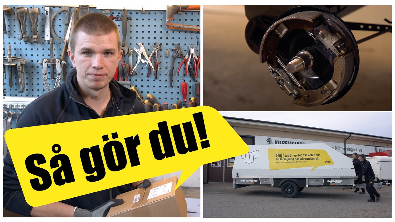 Byta bromsar p&aring; sl&auml;pvagn med bromssystem AL-KO BPW S2005-7