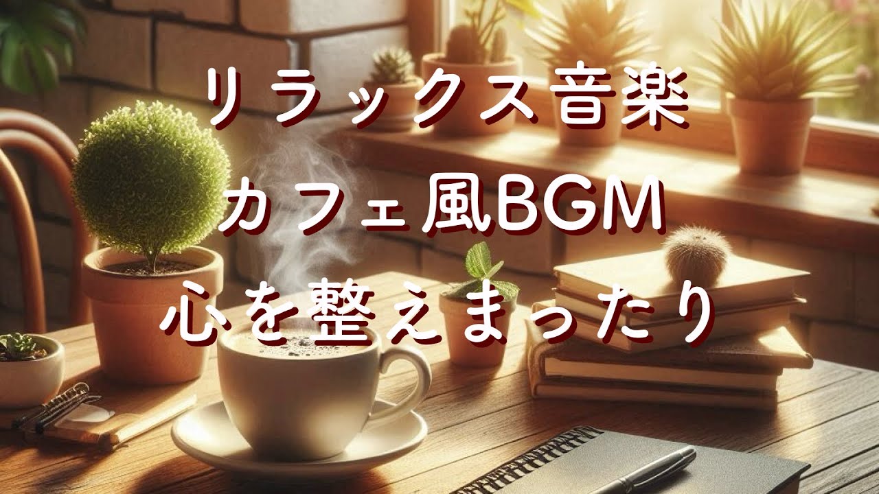 リラックス音楽・癒しBGM・カフェ風ギター・心を整える方法・一言コラム Music for Relaxing,Calming,Healing