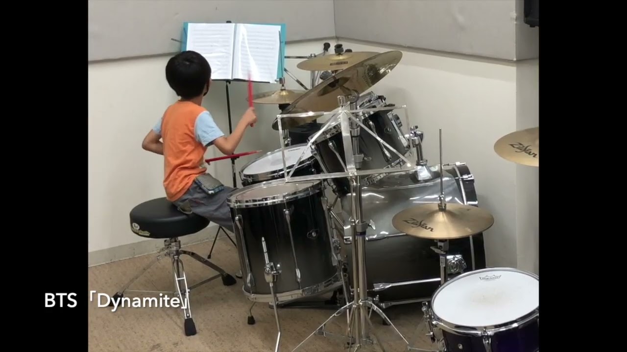ドラムレッスン07　BTS「Dynamite」小学2年生