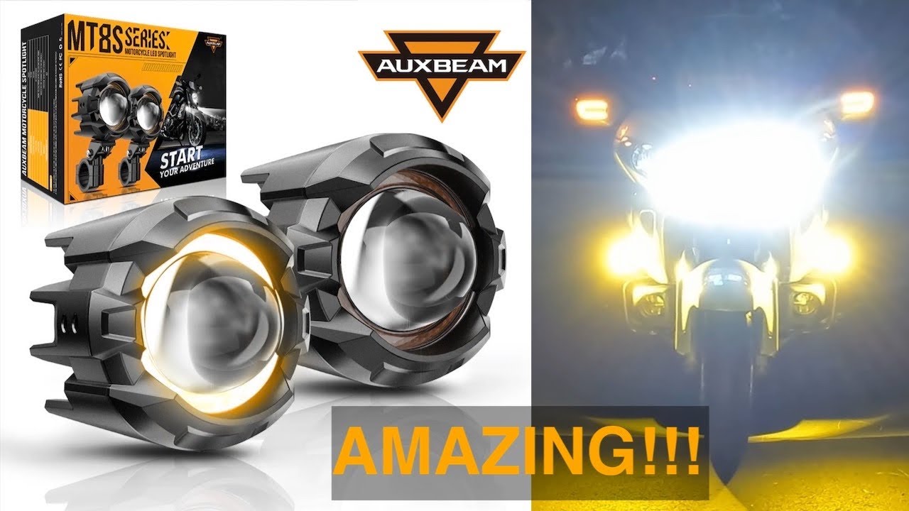 AUXBEAM MT8S Series Motorcycle Spotlight @Auxbeam
