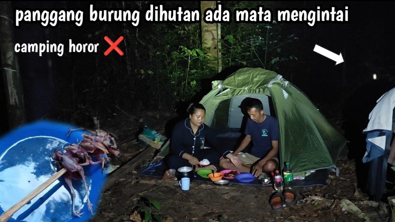 2hari camping di hutan pedalaman kalimantan istri ngidam makan burung mata mengintai kami