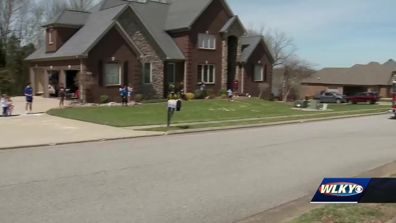 Police, firefighters help kids celebrate birthdays amid global pandemic