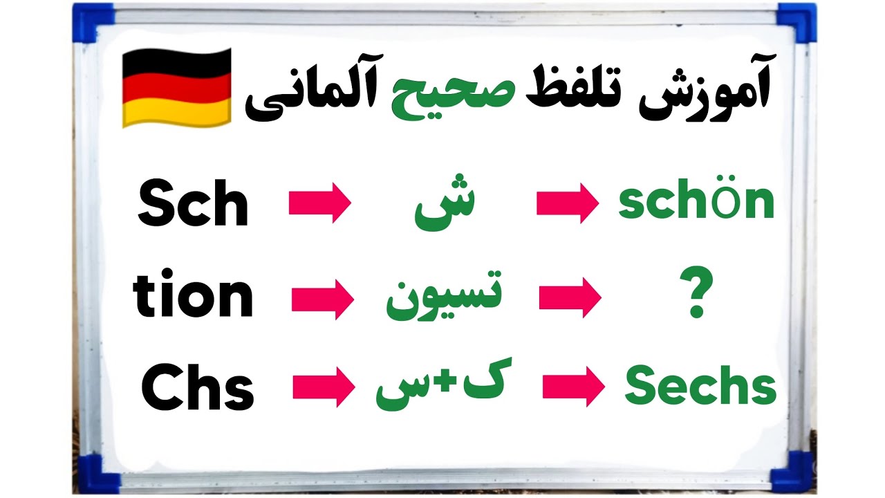 آموزش آلمانی: آموزش تلفظ صحیح زبان آلمانی✅#آلمانی