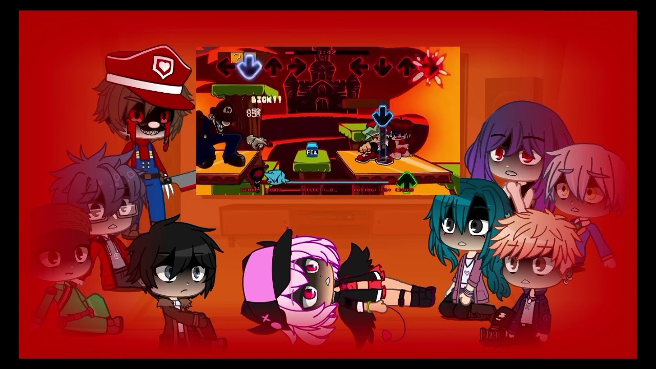 Fandom react to Mario's Madness V2 [part 1] (Read the description after watching)