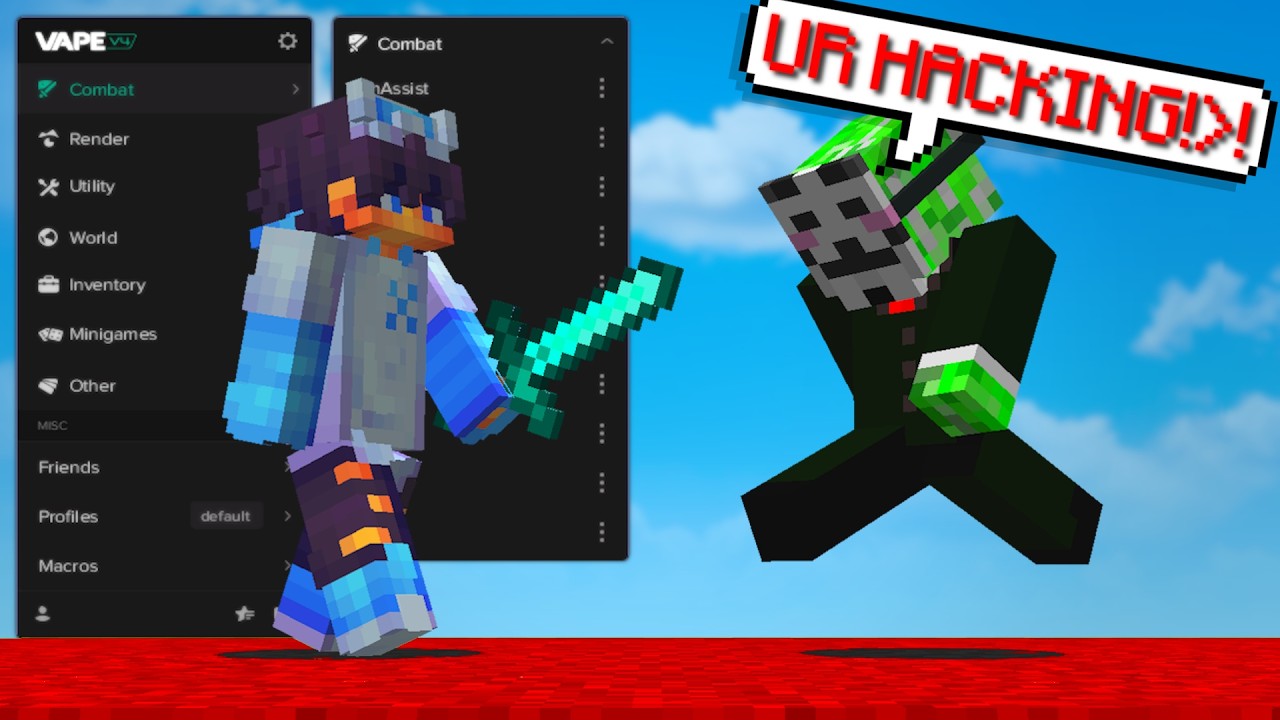 Ragebaiting Crazy Hackers In Bedwars