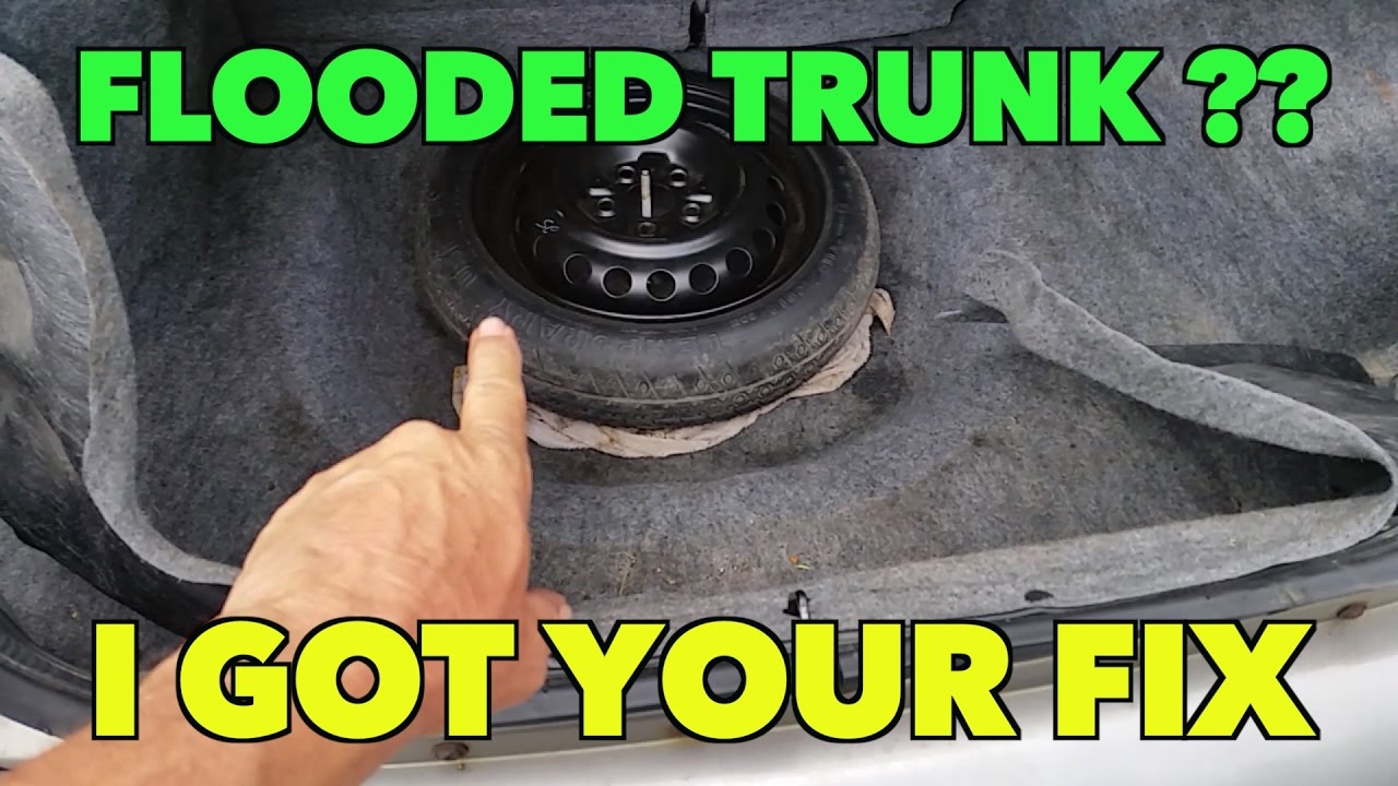 FLOODED Dodge Neon...TRUNK?? How to fix it.