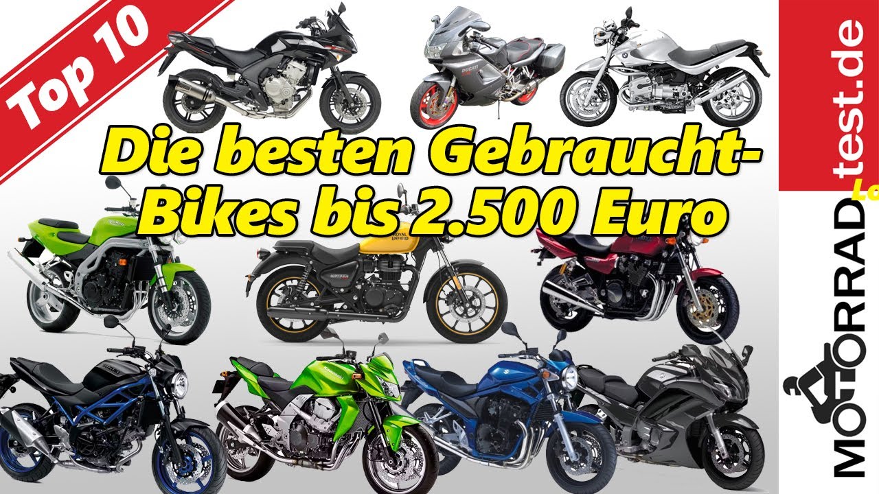 Die besten gebrauchten Motorräder bis 2.500 Euro | Top 10