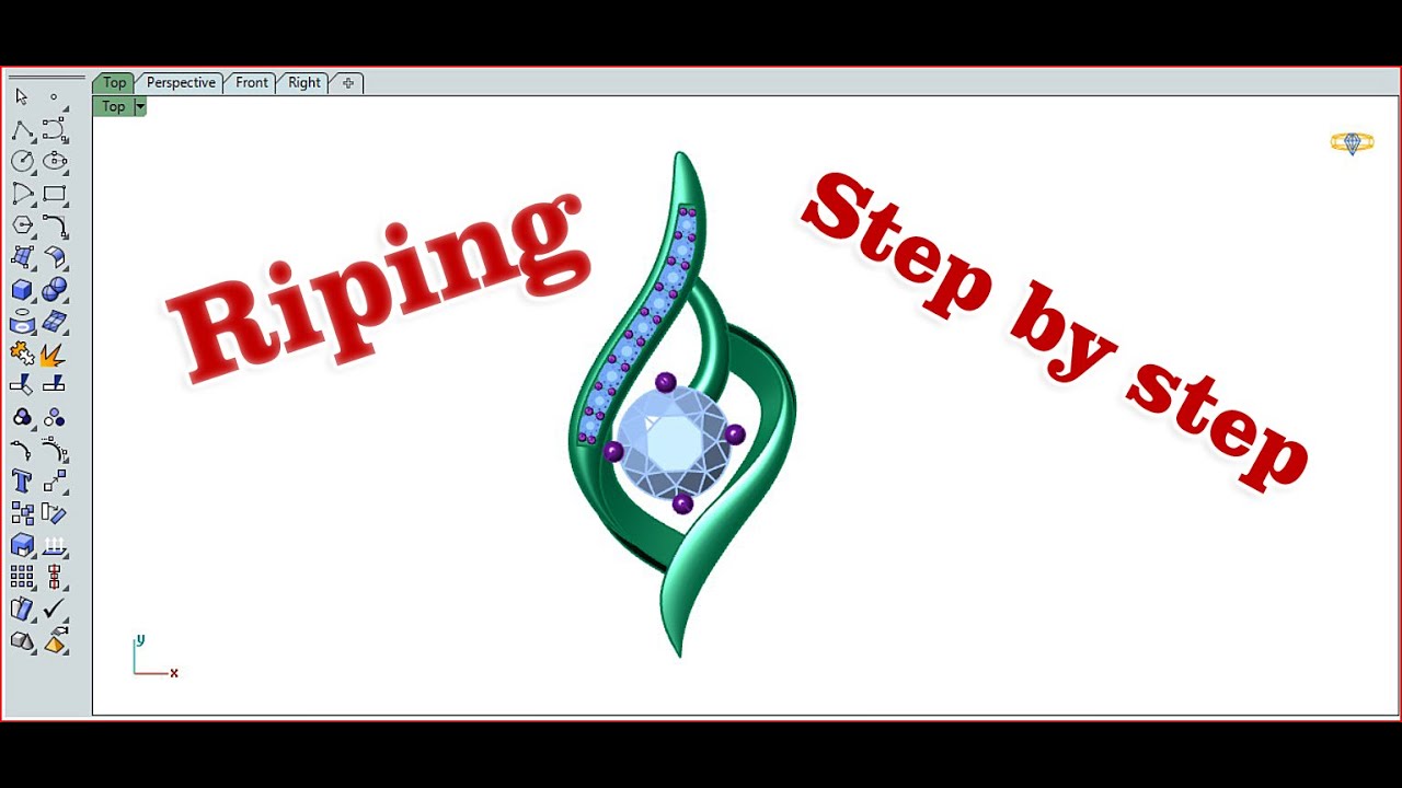 !!Riping jwellery pic very easy process step by step!! #riping #rhinoceros #matrix_designe #pendant